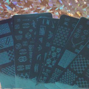 Brand New! Set 6 Nail Stamping Plates ~ Shipping Included!